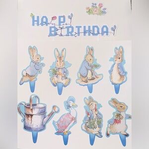 Peter Rabbit Cake Toppers